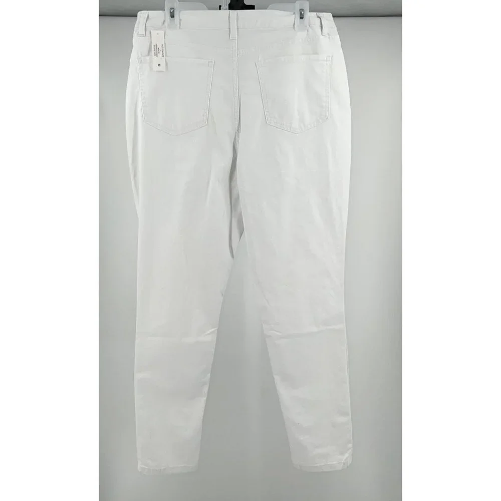 NWT No Boundaries Junior's White High Rise Skinny Jeans Size 17